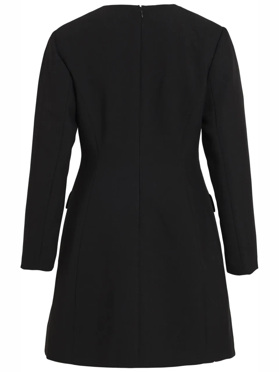 Rouge Edit mini jurk met split zwart, foto 3