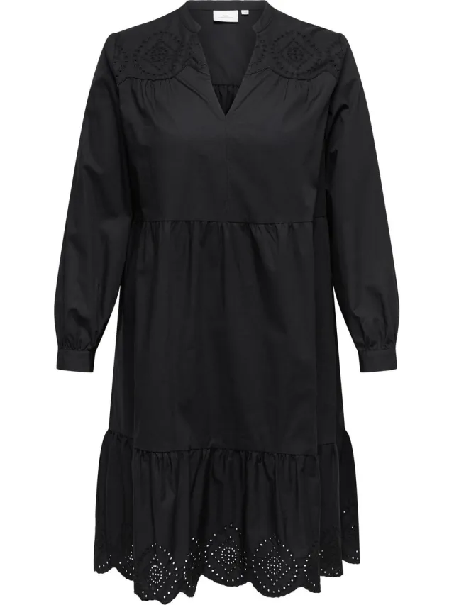 Only Carmakoma Jurk CAROLIVIA Korte jurk Black