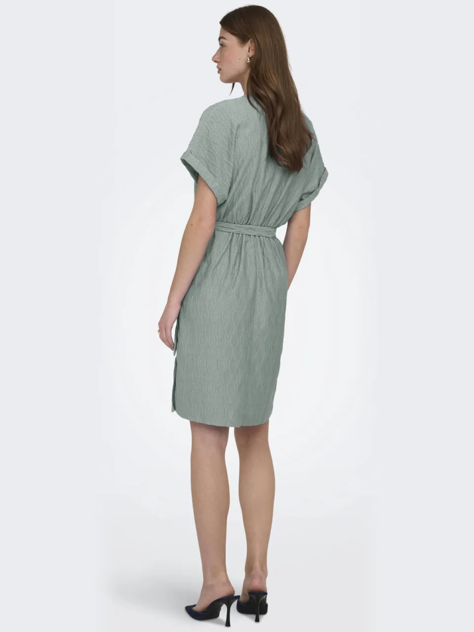 Only korte jurk groen, foto 3