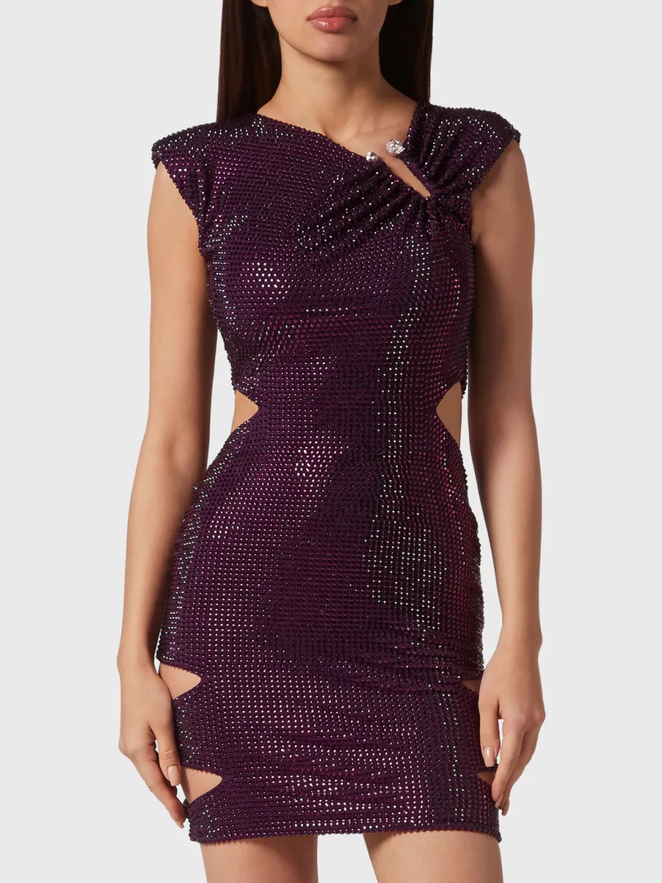 Philipp Plein Cocktail Jurk Paars
