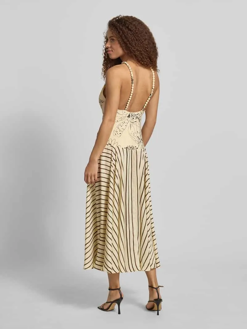 Topshop Maxi-jurk in all-over look model 'MILLE' offwhite gemêleerd, foto 4