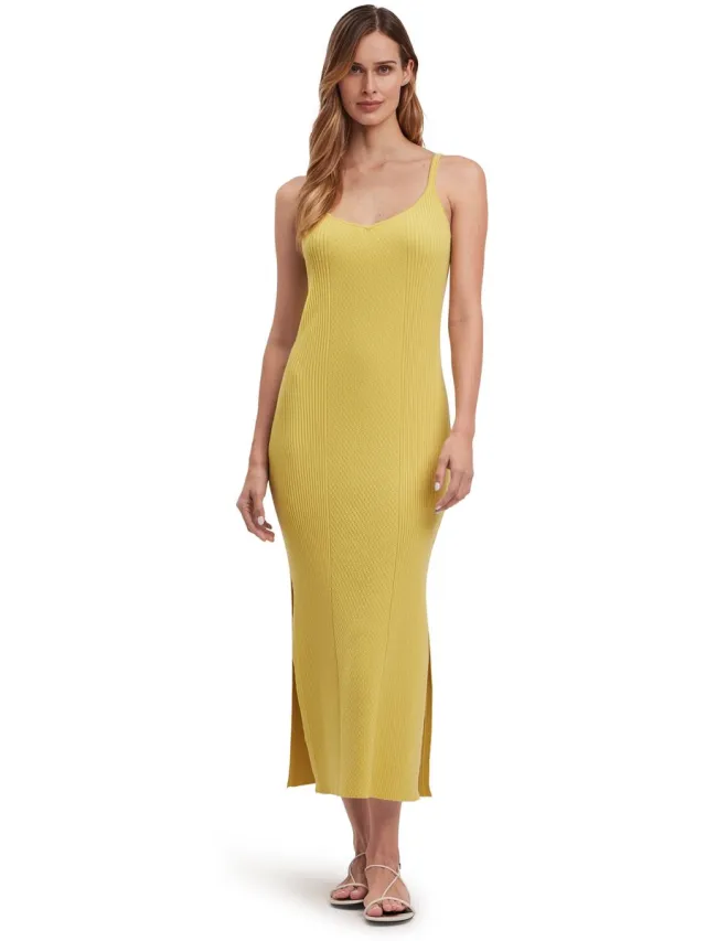 Falke Summer Celebrations Glitter elegant fijn wol jurk dames geel geel 1360