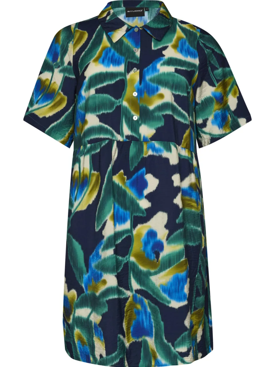 Studio blousejurk Plus Size met print - donkerblauw, foto 2