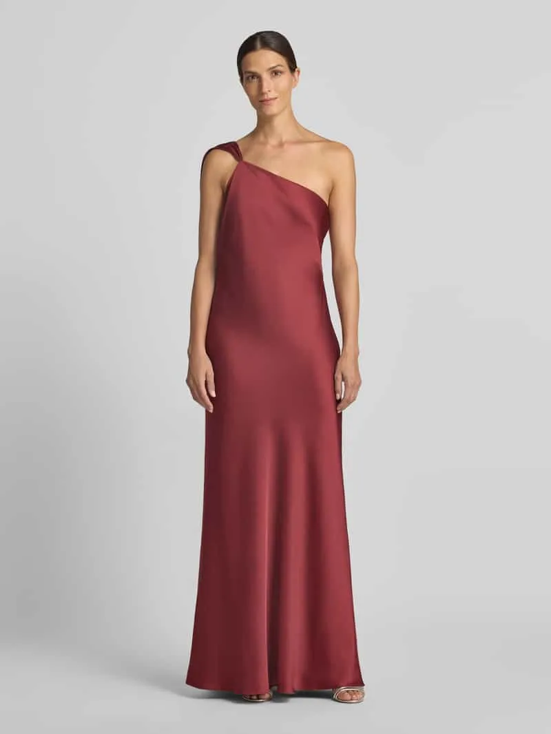 Jake*s Cocktail Nauwsluitende avondjurk met viscose Roestrood