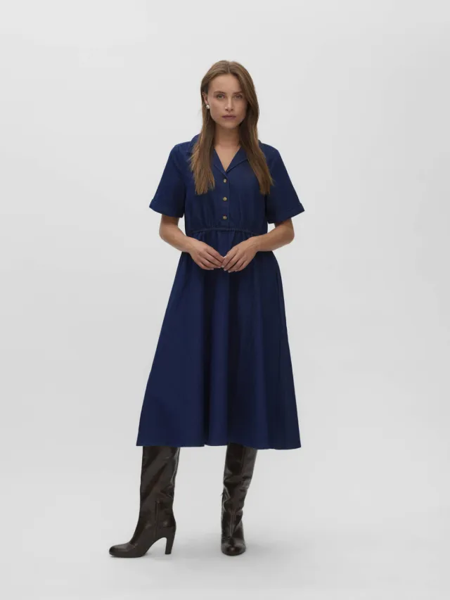 Vero Moda spijkerjurk - donkerblauw Dark blue denim