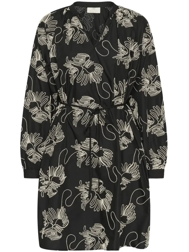 Kaffe Damesjurk KAFFE KAvinie black chalk embroidery
