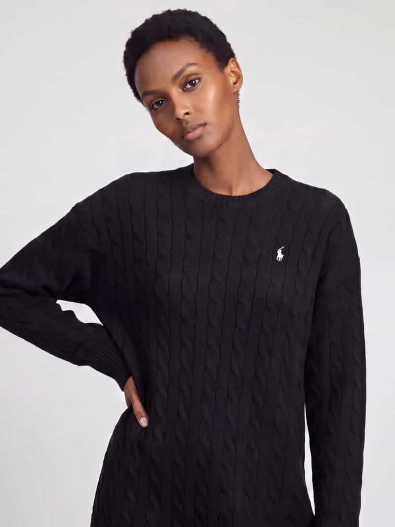 Polo Ralph Lauren Tricotjurk van mix van wol en kasjmier zwart, foto 4