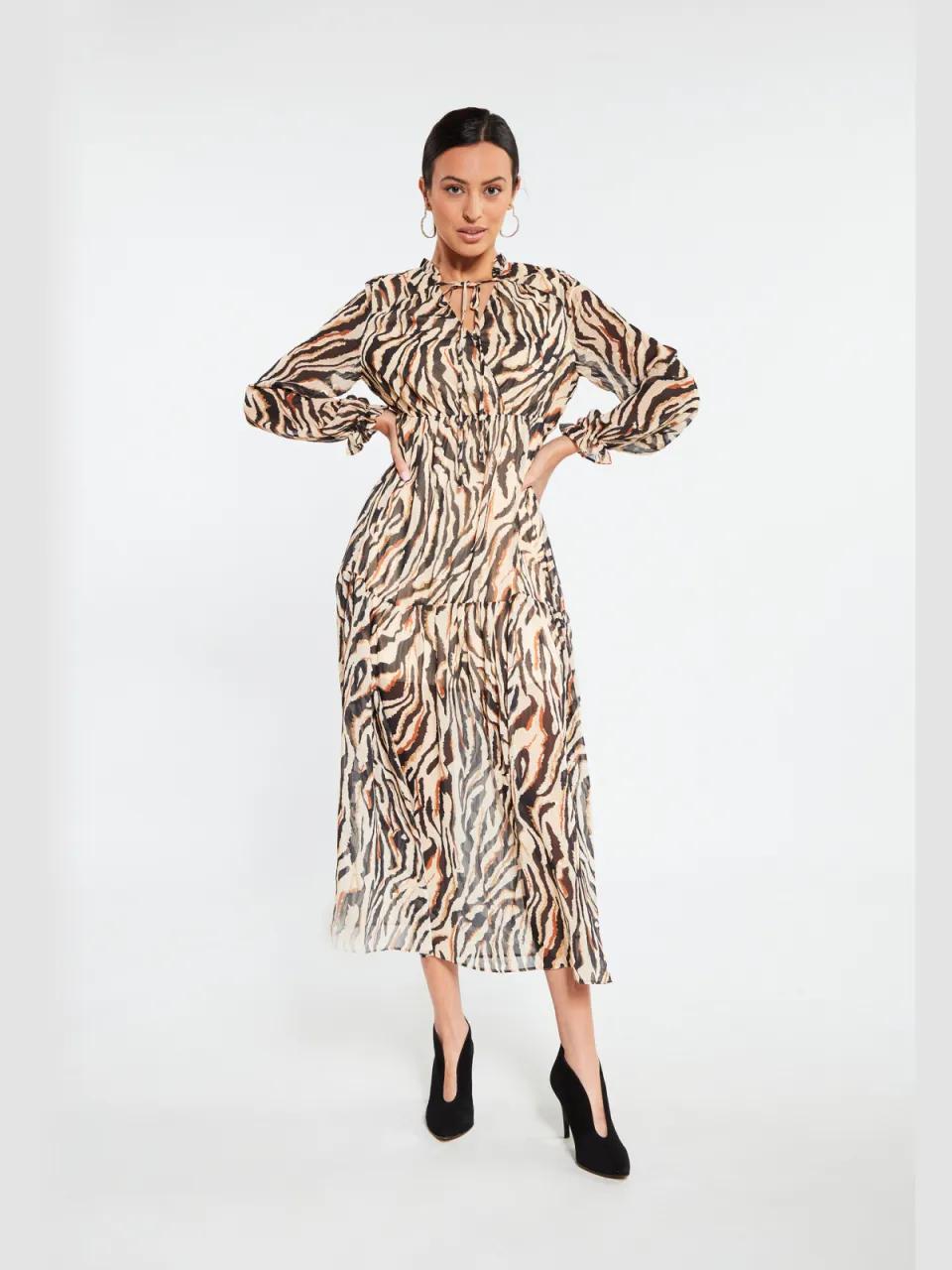Faina Maxi jurk sookie Dames cr Crème