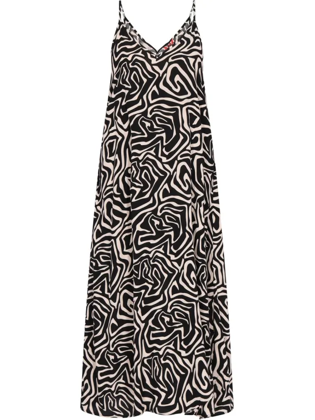 MyMo jurk zwart-wit