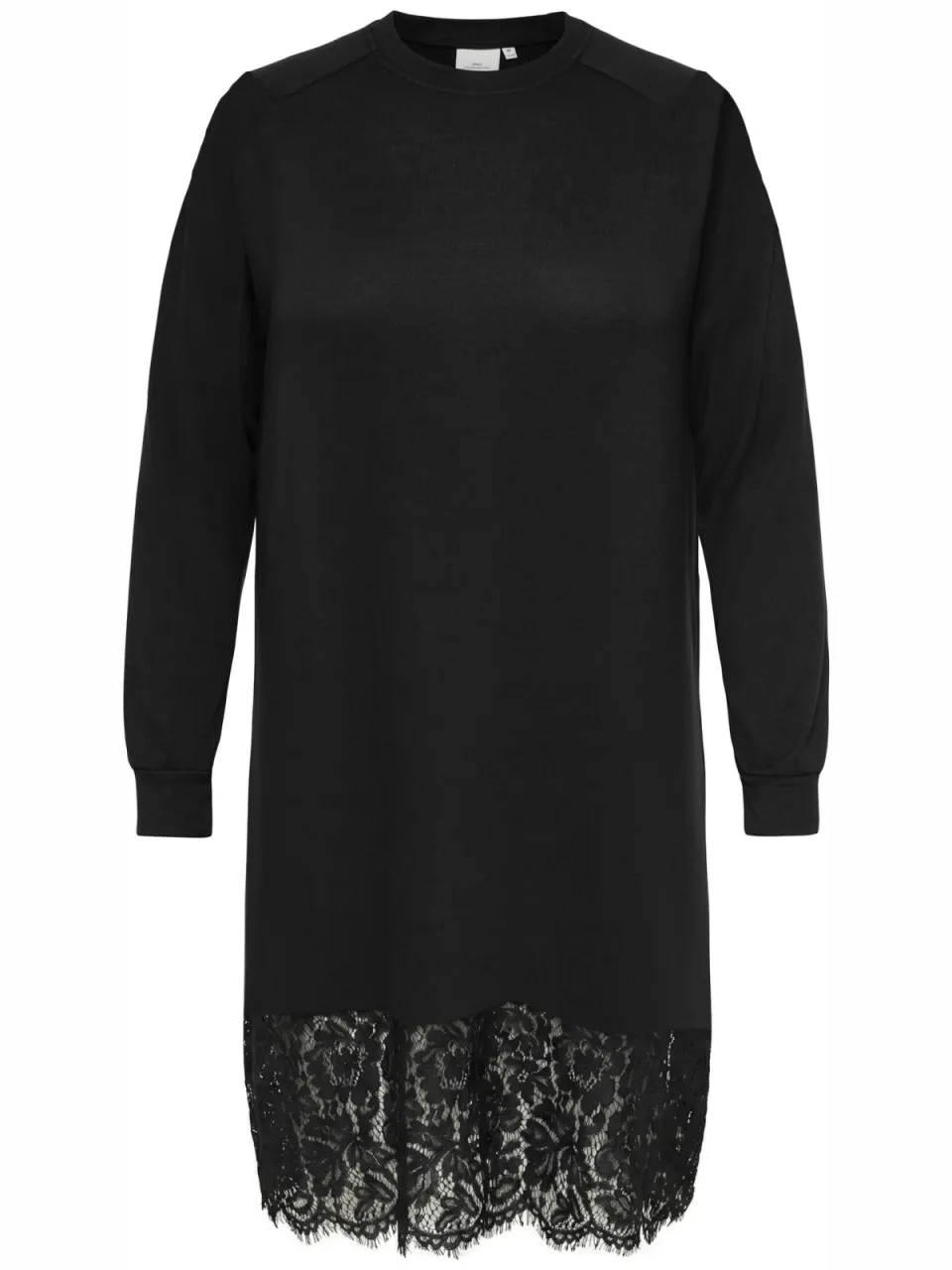 Only Carmakoma Plus Size mini sweatjurk - zwart