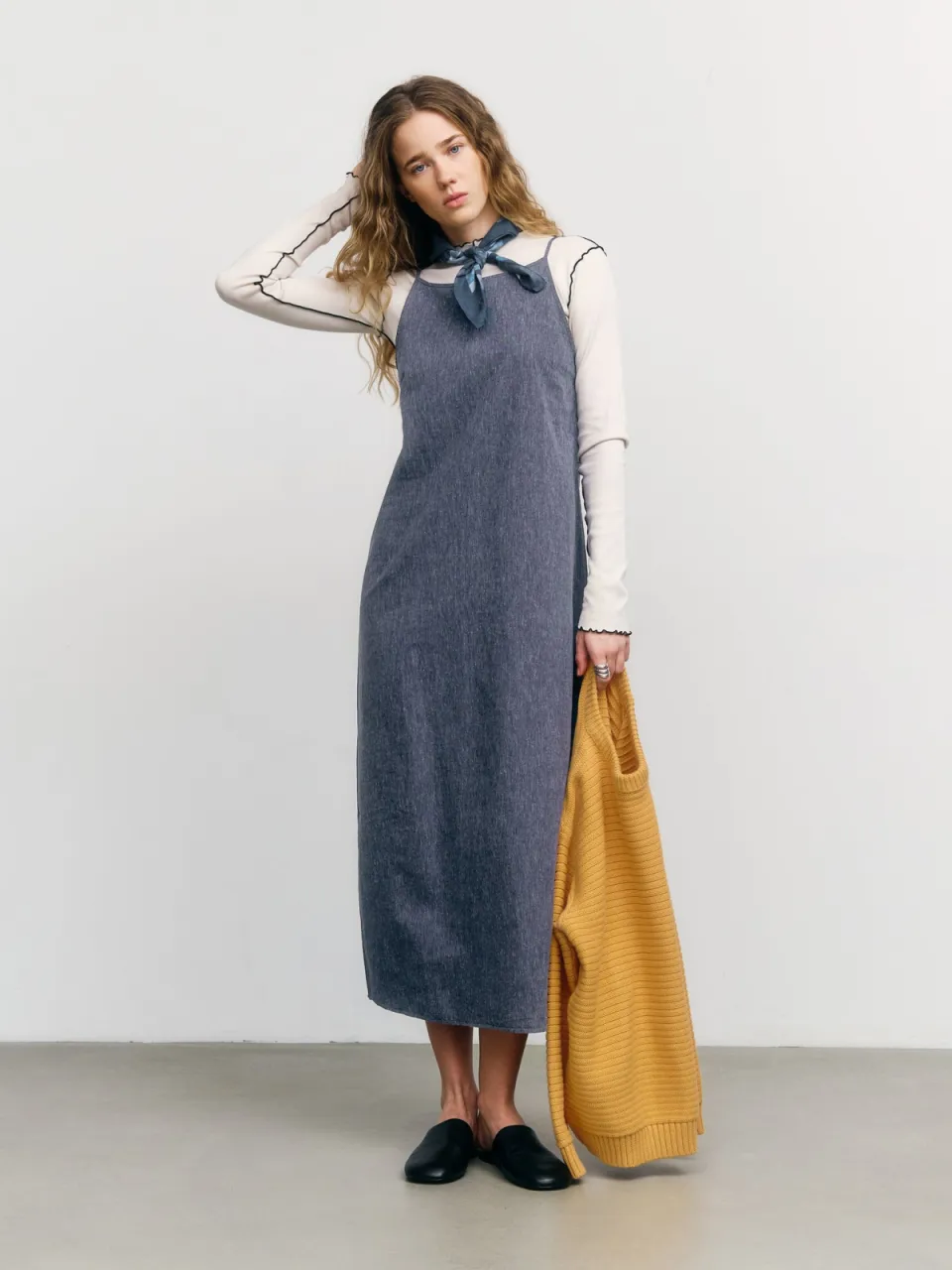 Rotholz dames vegan Jurk Sundress Gespikkeld Marineblauw, foto 2