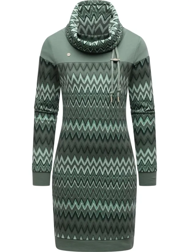 Ragwear Dames zweetjurk Stofgroen