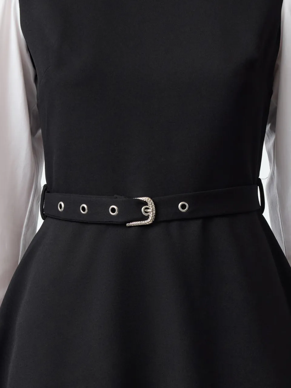 Trendyol TRENDYOLMİLLA Dames Zwart Colorblock Kort / Mini Lang Avond / Dagelijks Skater Jurken, foto 2