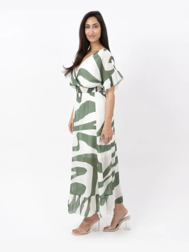 Elara Maxikleid Khaki