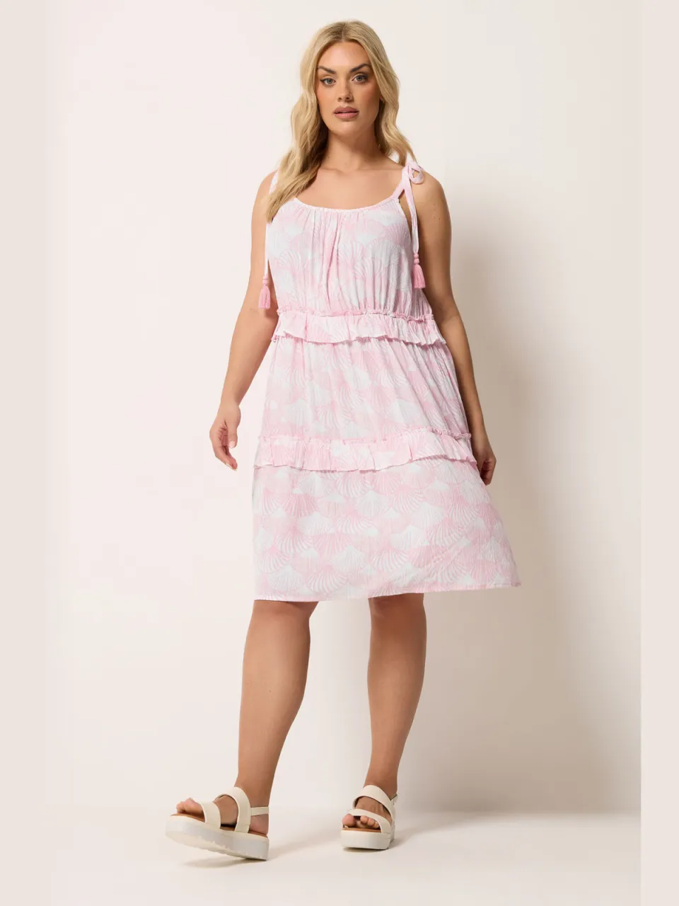 Yours Roze Minijurk Met Ruches-56, foto 2