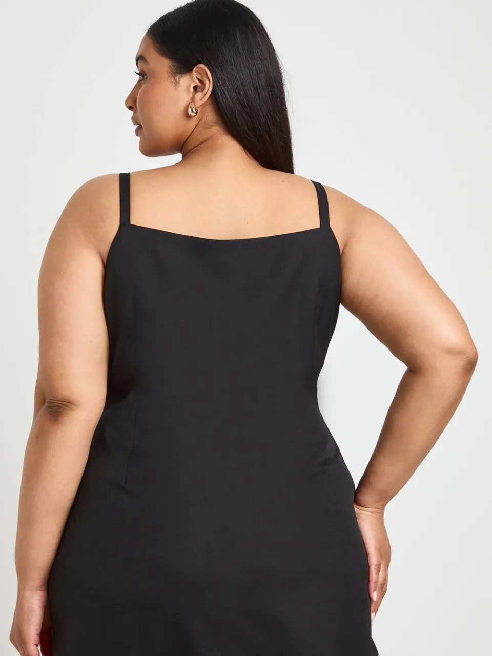 boohoo Dames Plus Gouden Knopen Gilet Jurk, foto 2