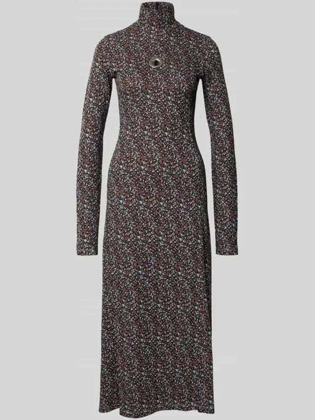 Rabanne Maxi-jurk van viscosemix blauw, foto 2