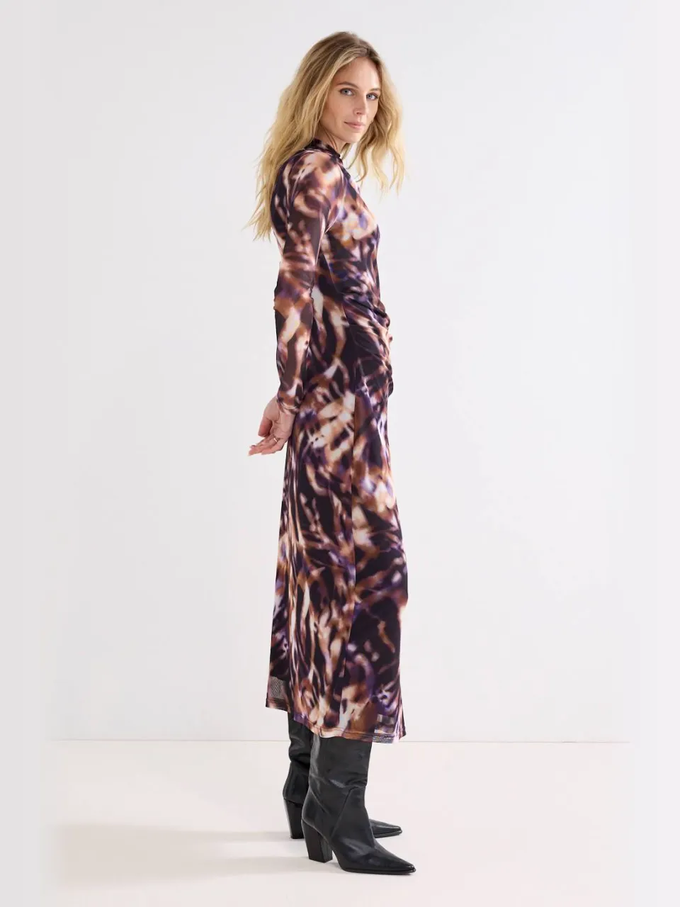 Tramontana bodycon jurk met print - paars, foto 6