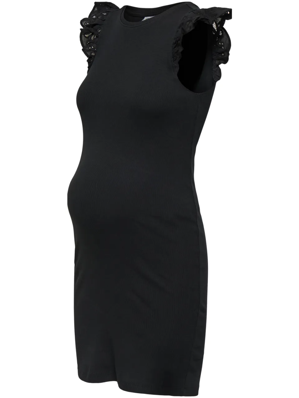 Only Maternity korte zwangerschapsjurk broderie zwart, foto 7
