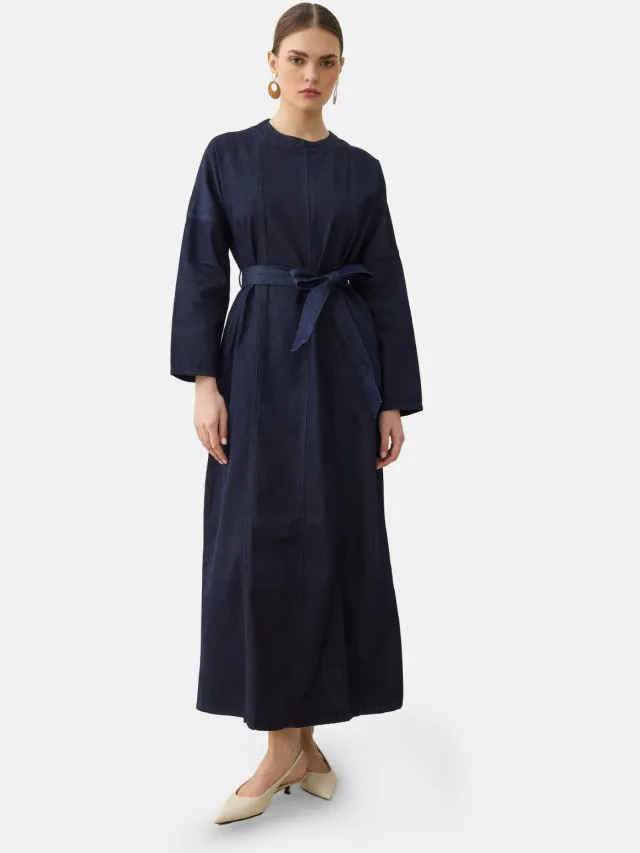 Refka Modest Dress Refka Middelblauw