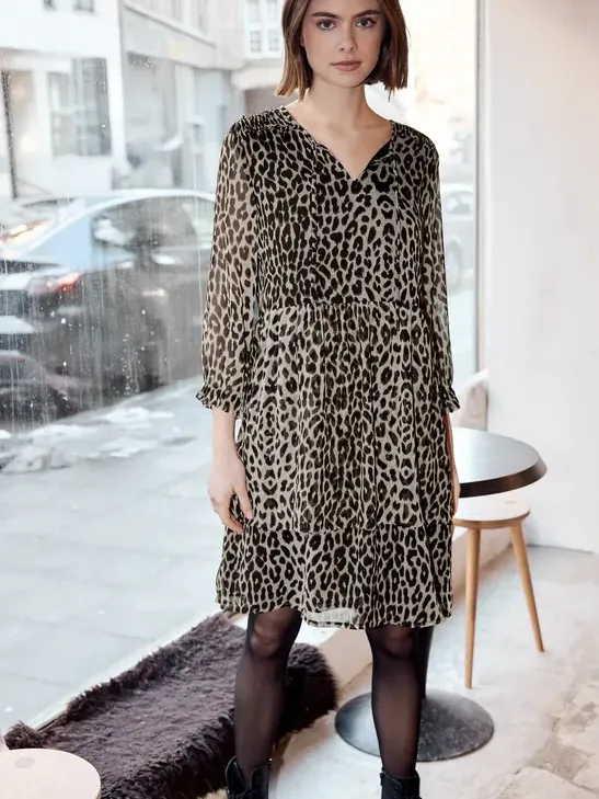 Street One Studio Knielange jurk Zwart
