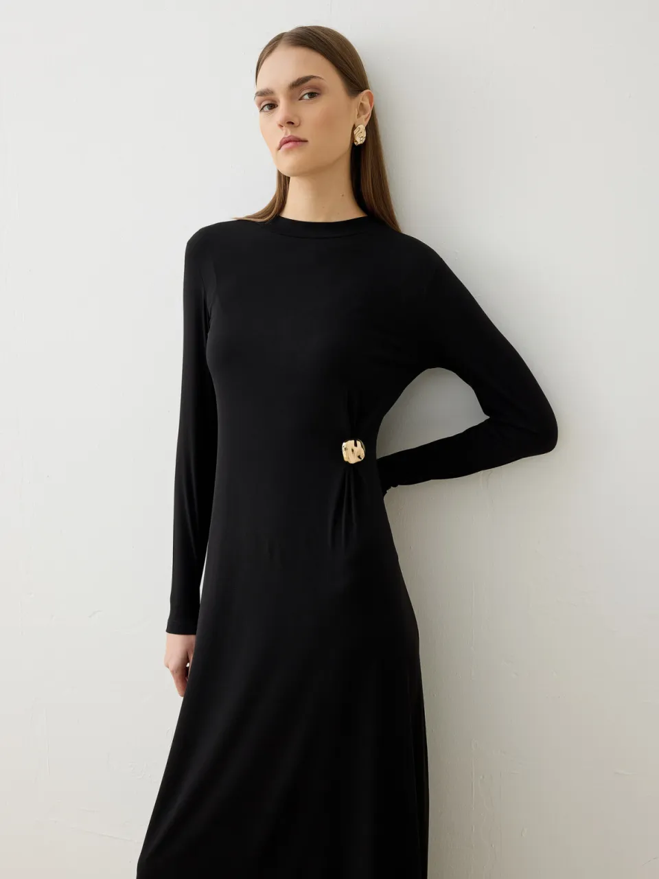 Modest Dress Refka zwart, foto 2