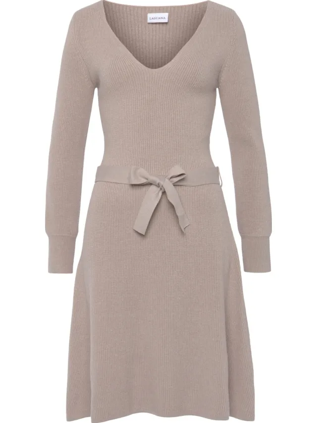Tricotjurk beige gemêleerd, foto 2