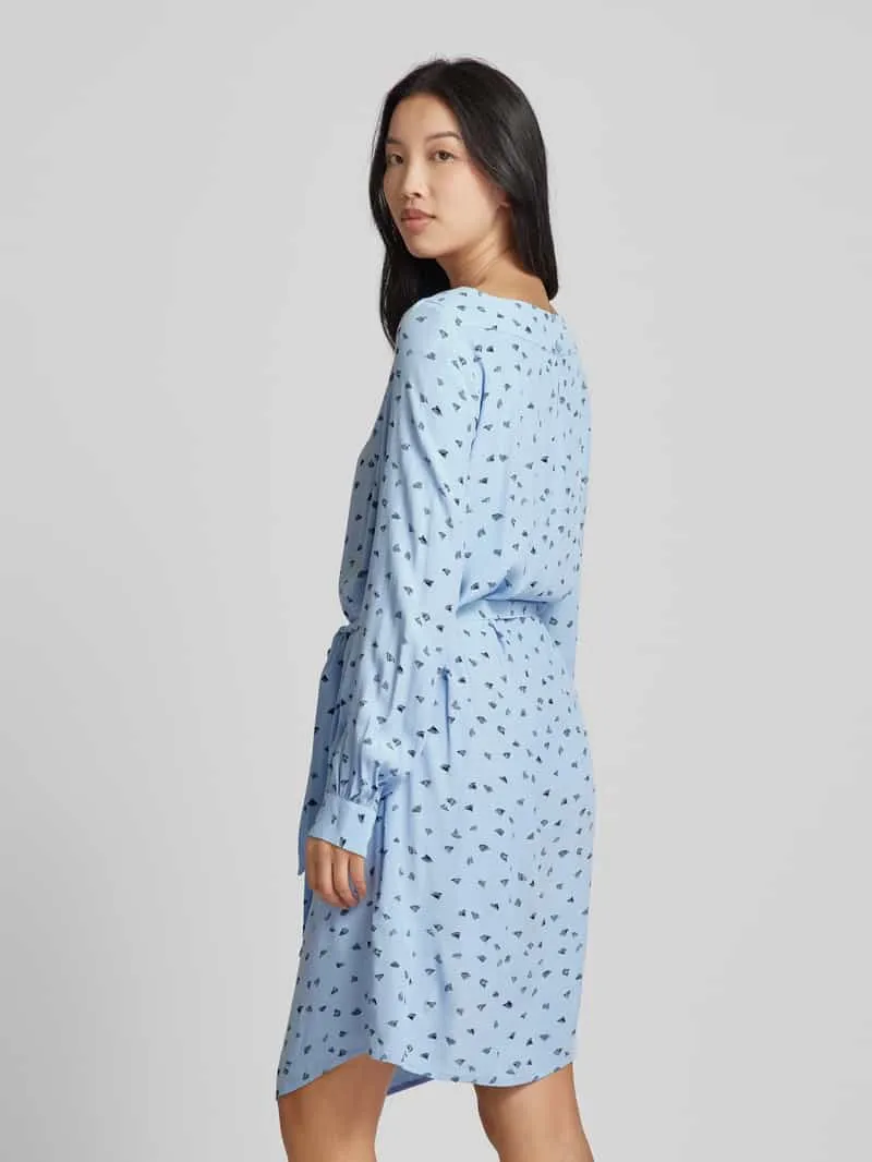 Tom Tailor Knielange jurk met all-over motief lichtblauw, foto 4