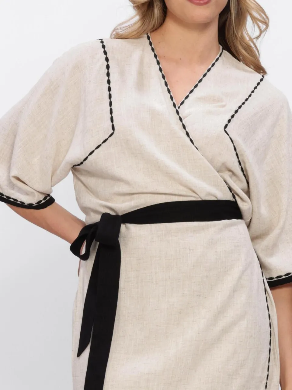 KNIT-TED Dames Jurken Maui - Beige, foto 4