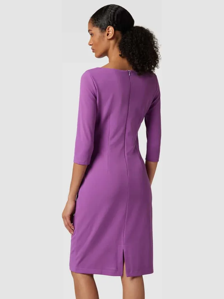 Paradi Cocktailjurk in wikkellook Fuchsia