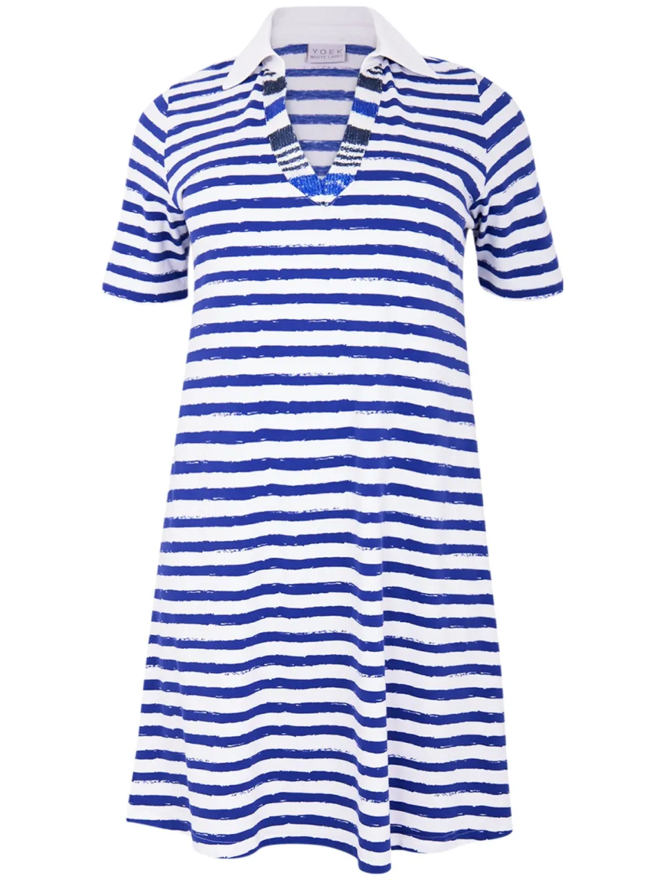 Yoek Polo-jurk RIVIERA | Blauw, foto 3
