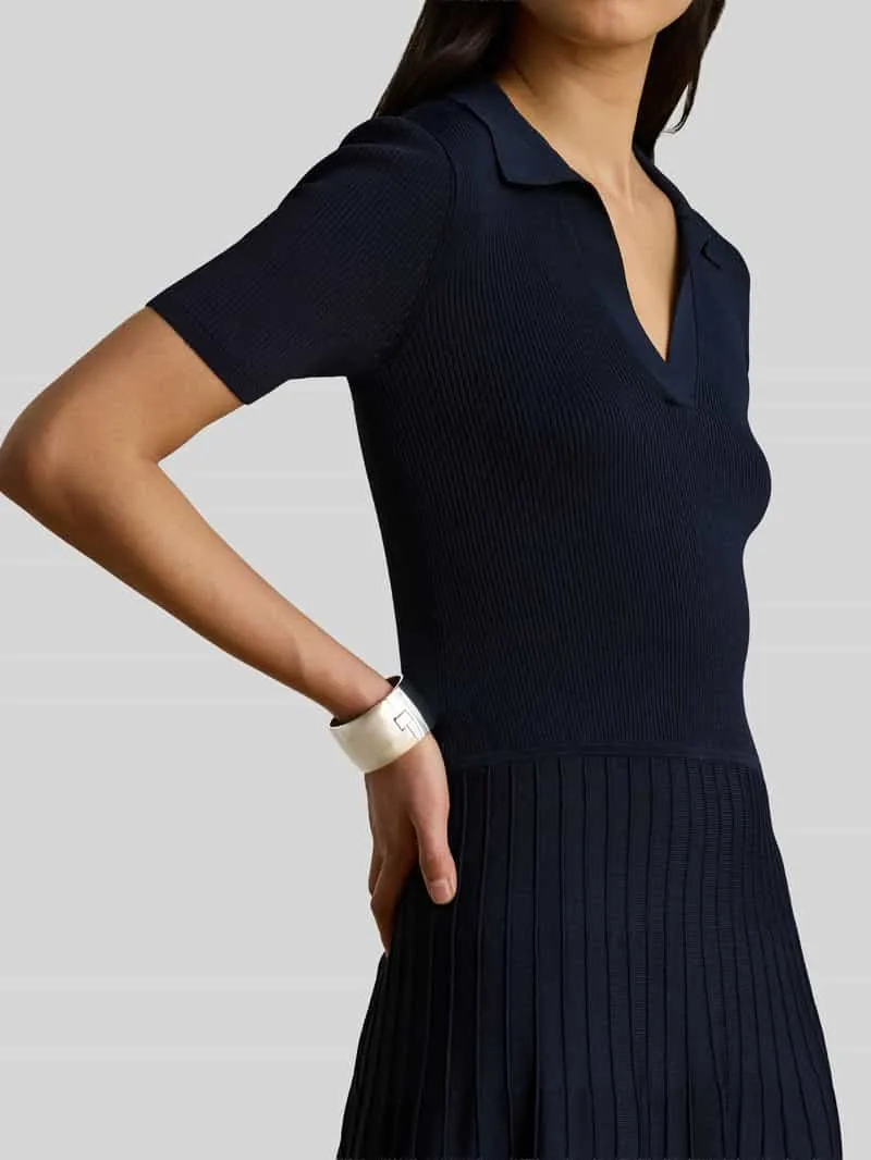 Lauren Ralph Lauren Vrijetijdsjurk van viscosemix marineblauw, foto 4
