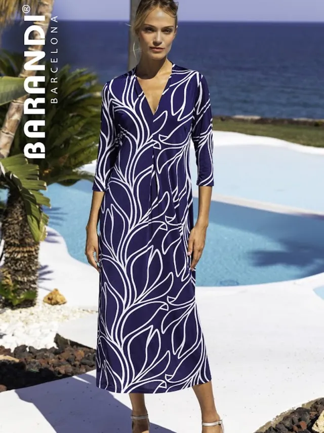 Barandi Gema Jurk 252-Gema Marine Blauw
