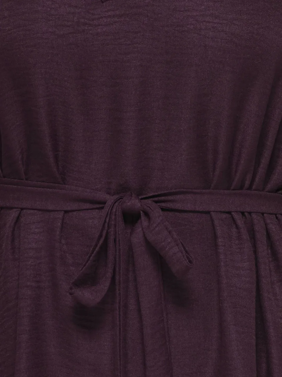 Only Carmakoma Plus Size mini blousejurk met ceintuur - donkerrood, foto 2