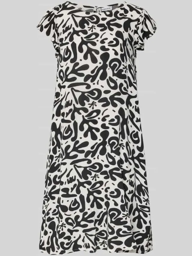 Pieces regular fit zomerjurk van zuivere viscose model 'BARRI' zwart, foto 2