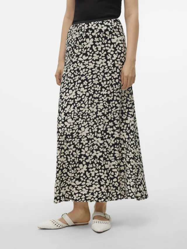 Vero Moda VMALBA ANKLE SKIRT WVN GA NOOS - Dames - Rokken Zwart