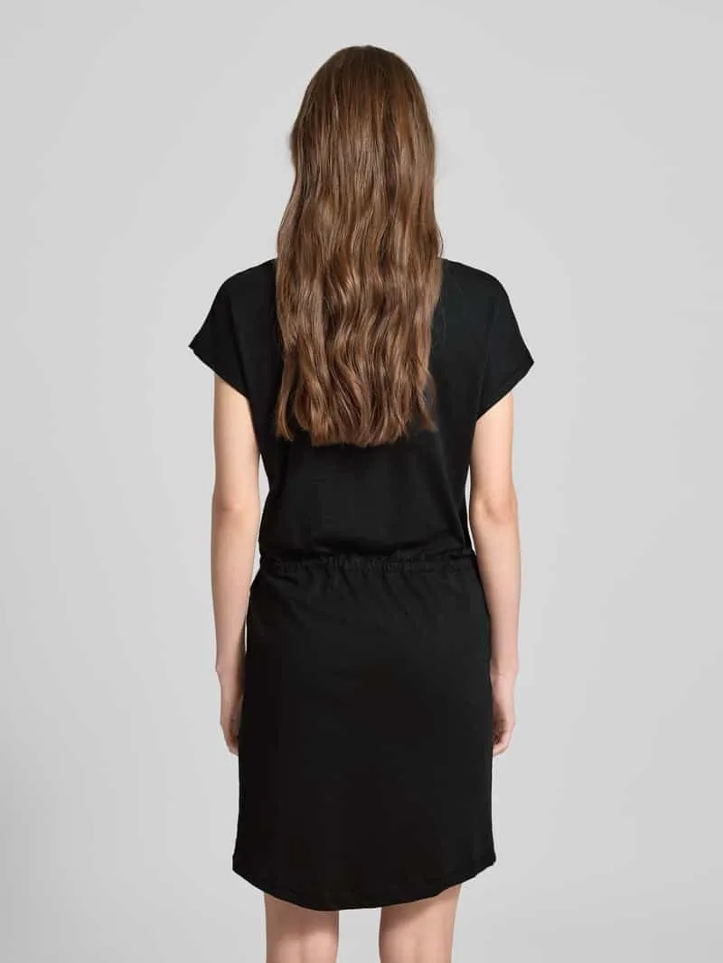 Only Flatteuze mini-jurk van puur katoen, model 'MAY' Zwart