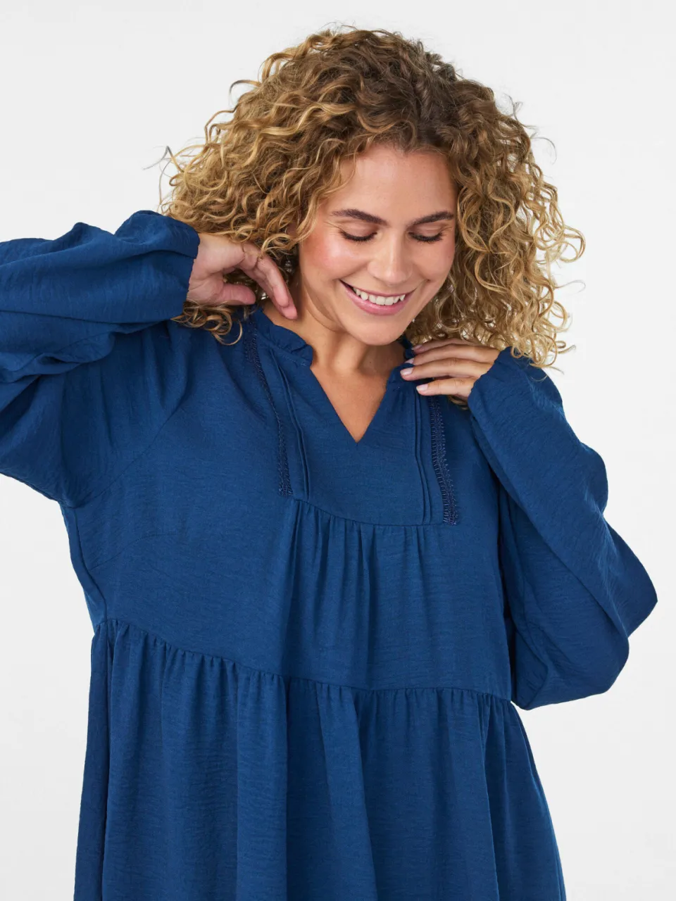 Zizzi A-lijn jurk Plus Size - blauw, foto 5