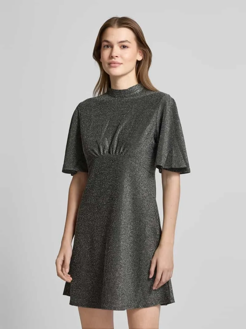 Apricot Mini-jurk met effectgaren Zilver