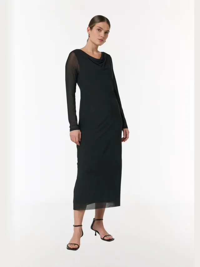 Comma Kleid zwart