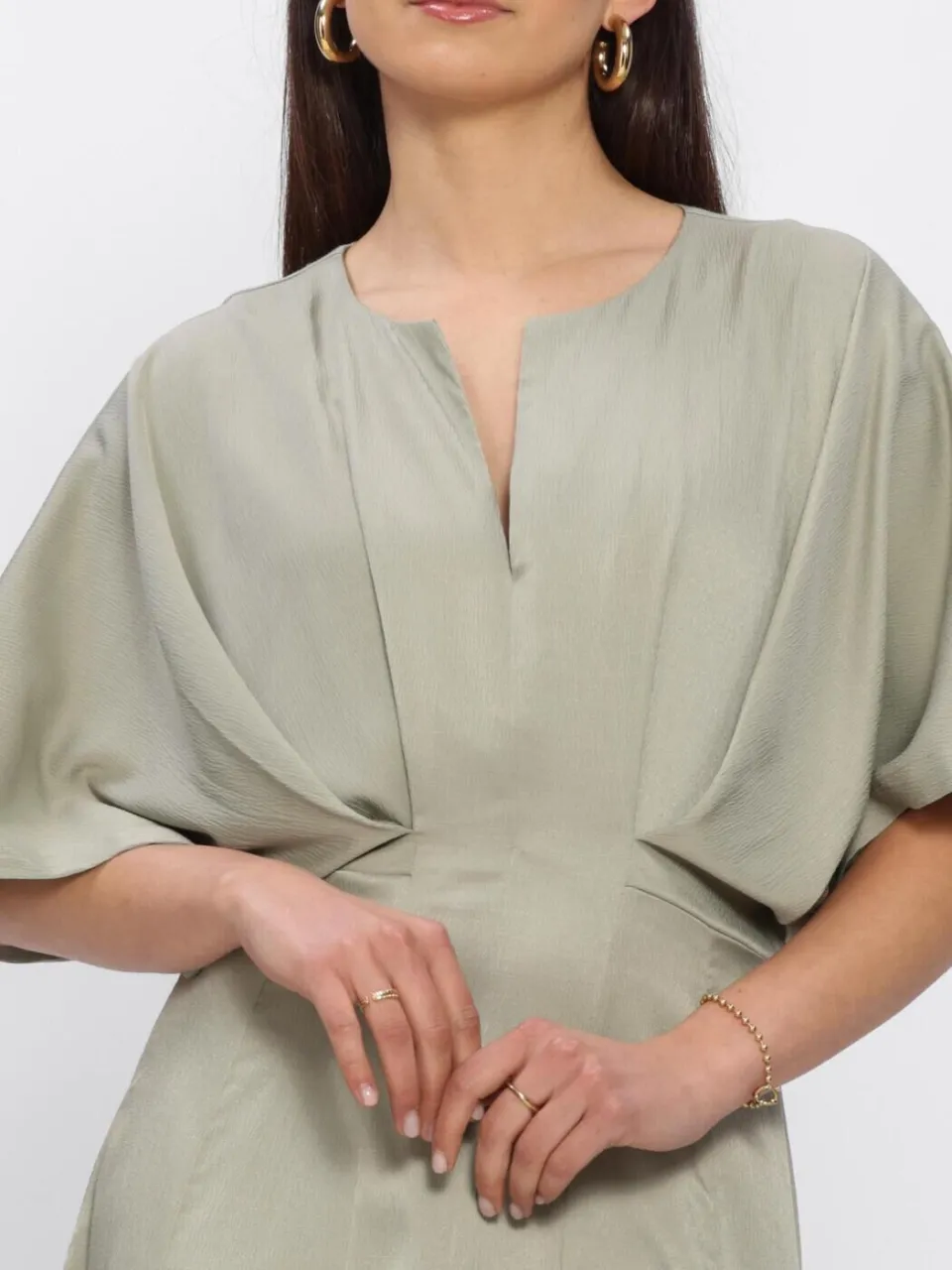Copenhagen Muse Dames Jurken Cmvianna-dress - Khaki, foto 3