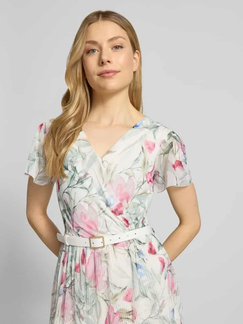 ZABAIONE midi-jurk met riem model 'Be44lla' offwhite, foto 5