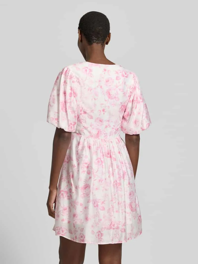 Vero Moda Getailleerde vrijetijdsjurk van viscosemix model 'BLISS' lichtroze, foto 4