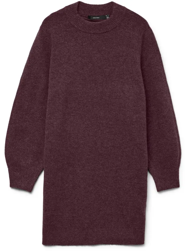 Vero Moda Gebreide jurk VMBESTI Korte jurk Winetasting 1
